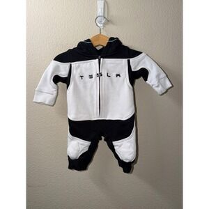 Baby Tesla Lil Bot Jumpsuit Size 0-3 Months